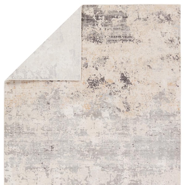 Verrine 9 X 12 Abstract Gray/Cream Area Rug