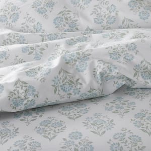 Company Cotton Mariel Bouquet Cotton Percale Fitted Sheet