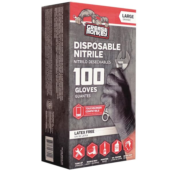 Grease Monkey Black Bones Nitrile Coated Small-Medium Mechanic Gloves at AutoZone 25380-23