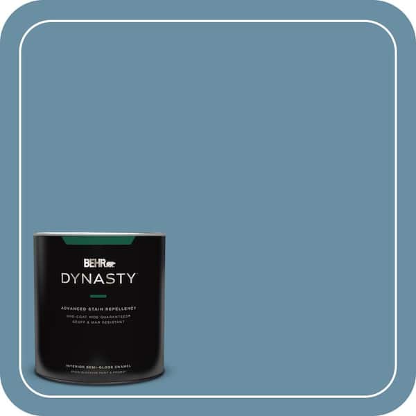 BEHR DYNASTY 1 qt. #PPU14-04 French Court Semi-Gloss Enamel Interior Stain-Blocking Paint and Primer