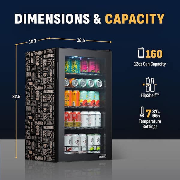 NewAir Beers of the World 19 in. 126 (12 oz.) Can Icy Cold Down to