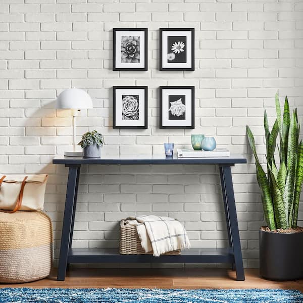 8 in. x 10 in. Matted to 5 in. x 7 in. Black Gallery Wall Picture Frame (Set of 4)