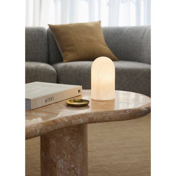 Beacon Lighting Panton 7 In 1 Light White Table Lamp In Alabaster 