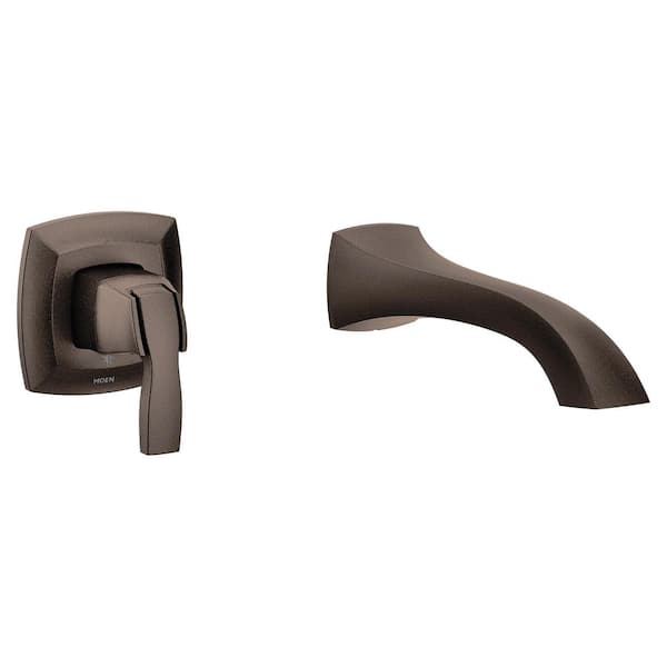 Voss 1-Handle Tub Wall Mount Roman Tub Faucet with Handles in Oil Rubbed Bronze