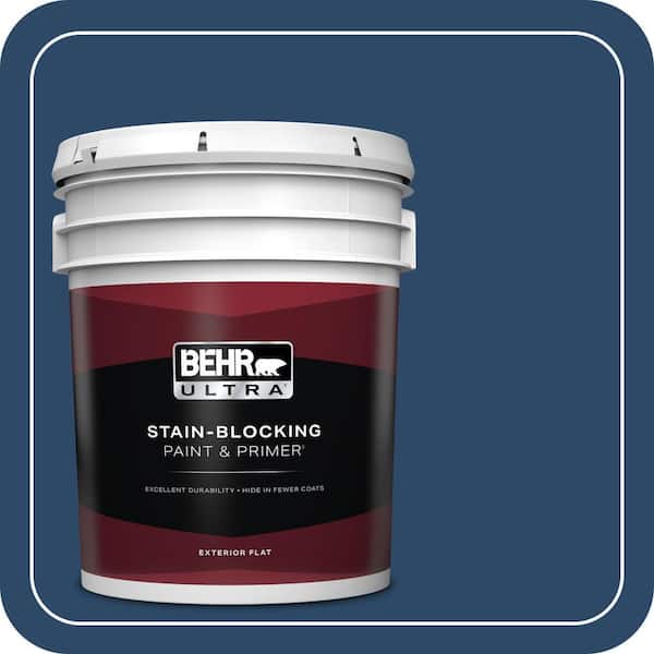 BEHR ULTRA 5 gal. #PPF-57 Lake View Flat Exterior Paint & Primer