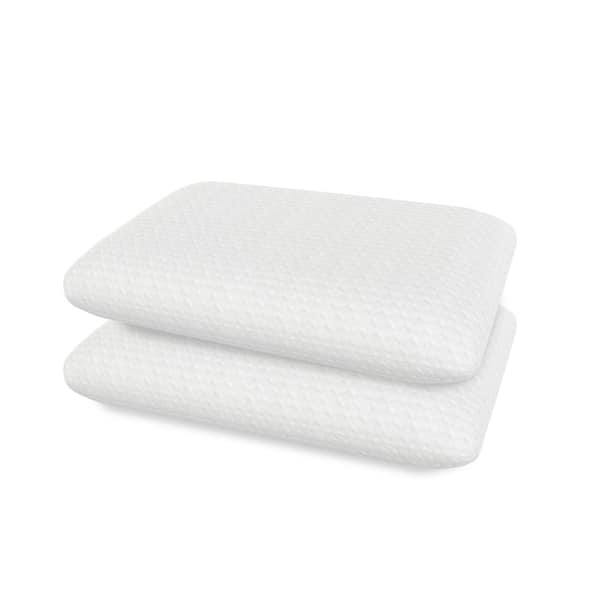 BODIPEDIC Classics Gel Support Memory Foam Standard Conventional Bed Pillow Set of 2