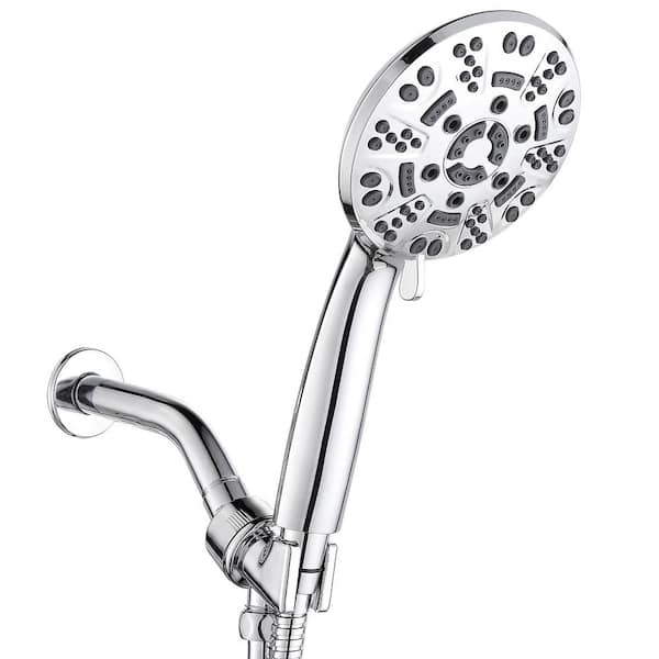 cobbe 4.3 in. 8-Spray Patterns Wall Mount Handheld Shower Head 1.8 GPM in Chrome