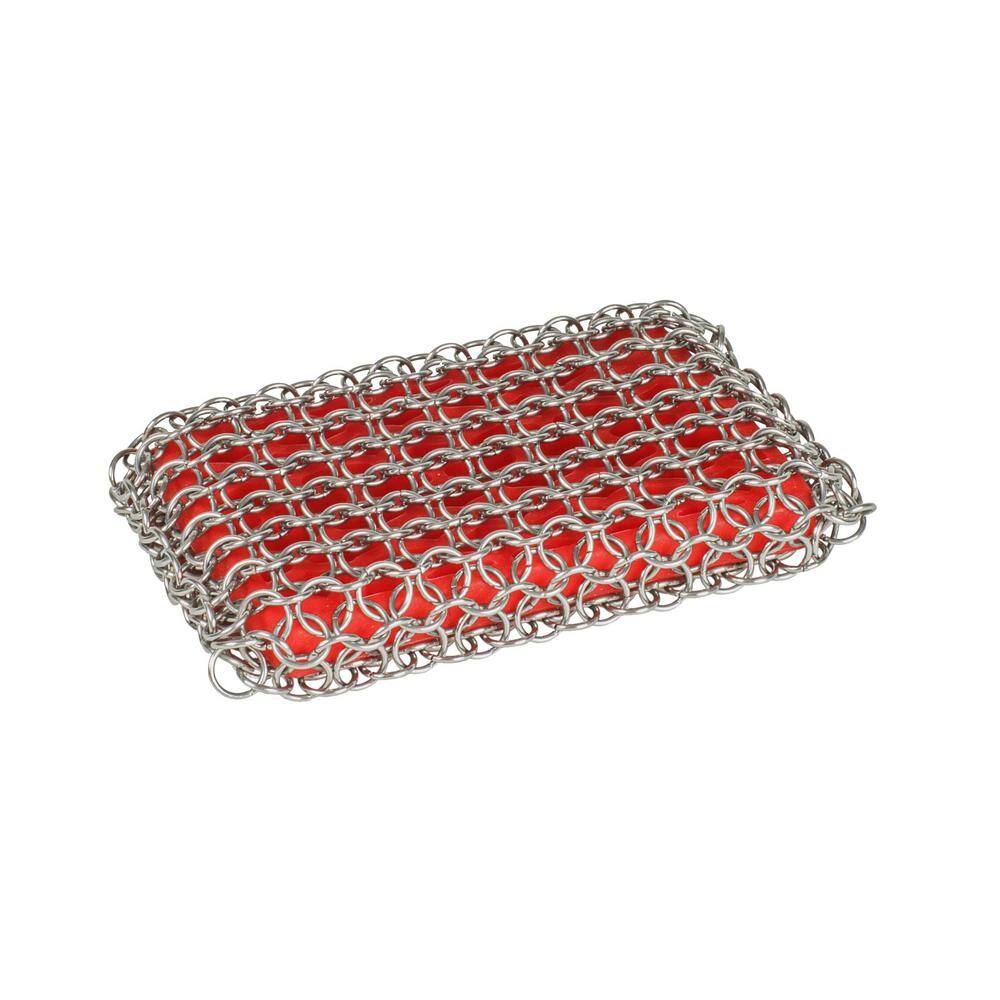 Lodge Stainless Steel Chainmail Scrubbing Pad for Cast Iron Cookware