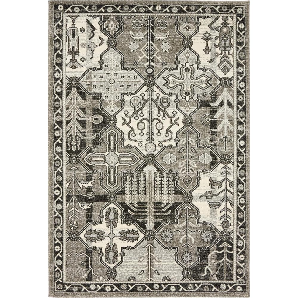 La Jolla Cathedral Gray 4' 0 x 6' 0 Area Rug price history on PriceWatchPro