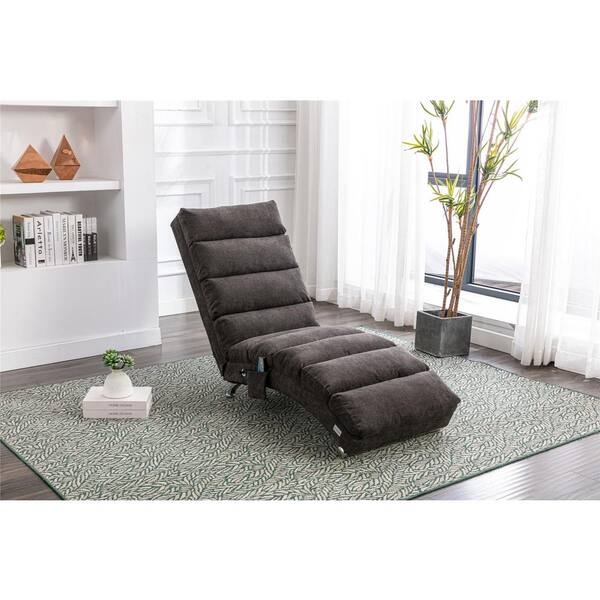 dark grey chaise lounge