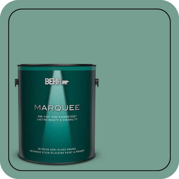 BEHR MARQUEE 1 gal. #M430-5 Regal View One-Coat Hide Semi-Gloss Enamel Interior Paint & Primer