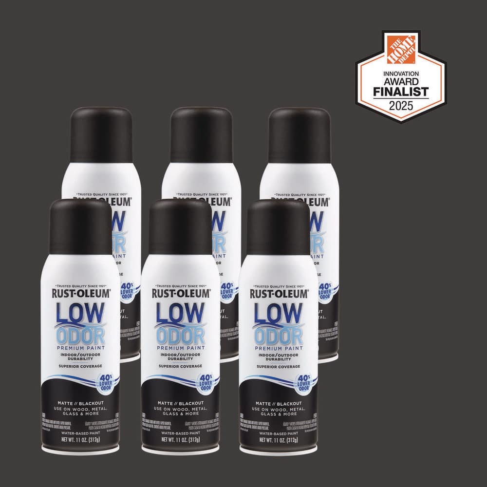 Rust-Oleum Low Odor 11 oz. Matte Blackout Low Odor Water-Based