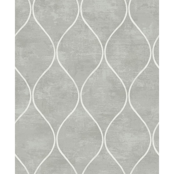Seabrook Designs Winter Morning Ellisse Geometric Unpasted Paper Nonwoven Wallpaper Roll 57.5 sq. ft.