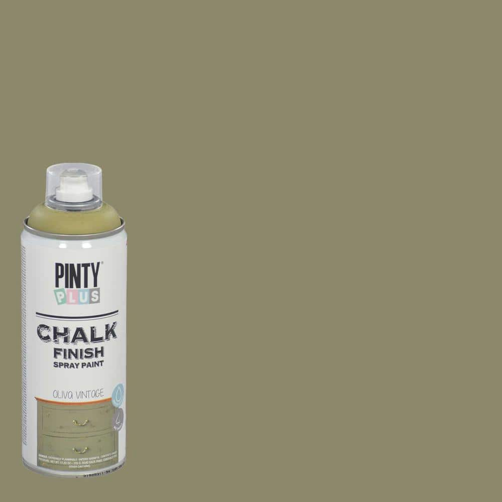 11.82 oz. Vintage Olive Chalk Finish Spray Paint -  PINTY PLUS, NOV 803