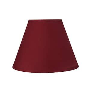 12 in. x 9 in. Blood Red Hardback Empire Lamp Shade