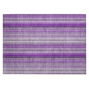 Chantille ACN543 Purple 1 ft. 8 in. x 2 ft. 6 in. Machine Washable Indoor/Outdoor Geometric Area Rug