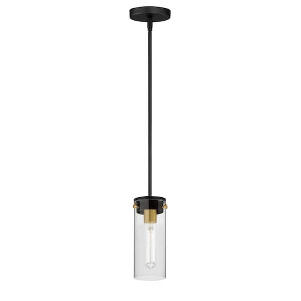 Pinn 1-Light Mini Black Pendant Light