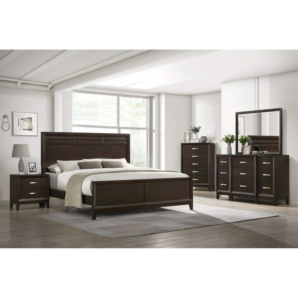 Picket House Furnishings Warren 2-Drawer Nightstand in Merlot