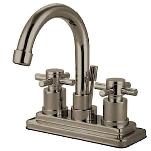 Concord 4 in. Centerset 2-Handle Bathroom Faucet in Brushed Nickel