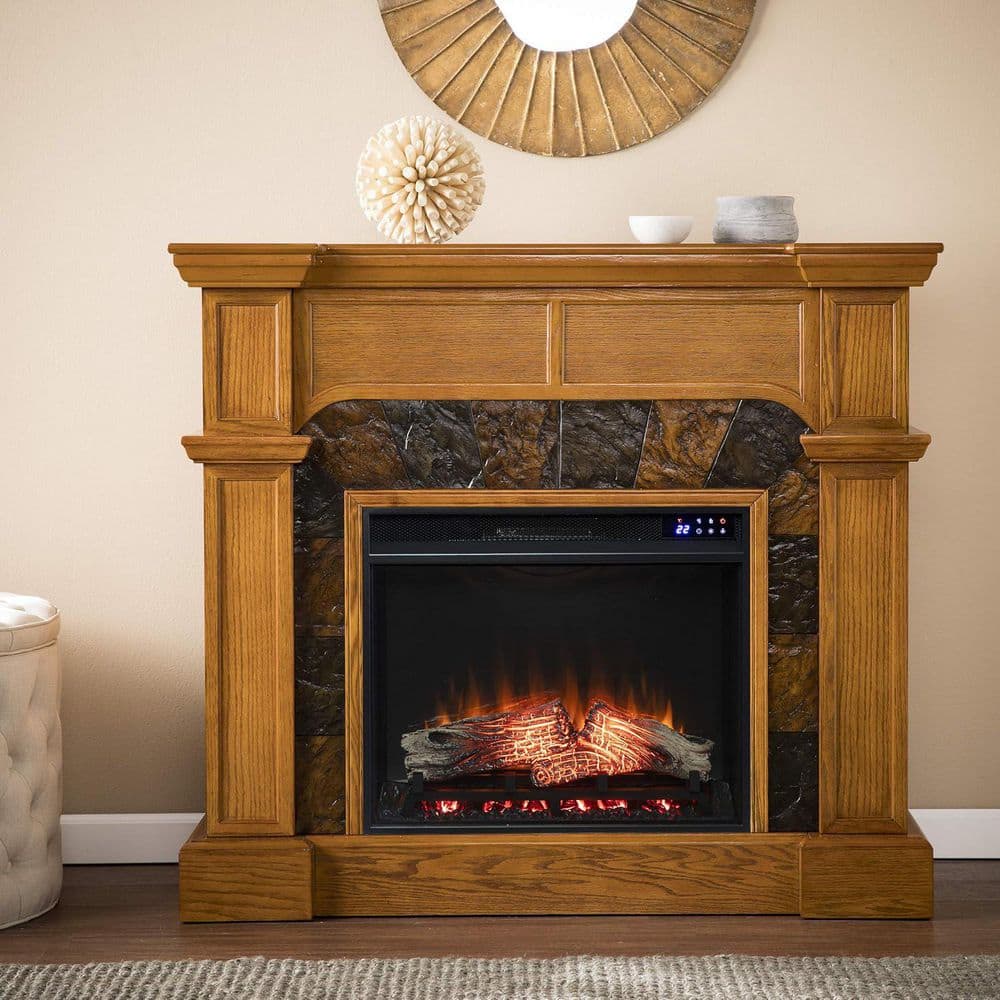 HOME IMPORTS EMPORIUM 45 in. Freestanding Wooden Smart Electric