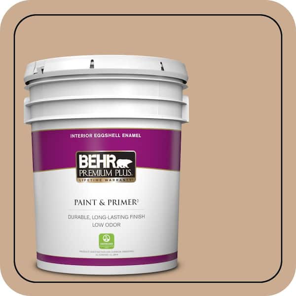 BEHR PREMIUM PLUS 5 gal. #N250-3 Pottery Wheel Eggshell Enamel Low Odor Interior Paint & Primer