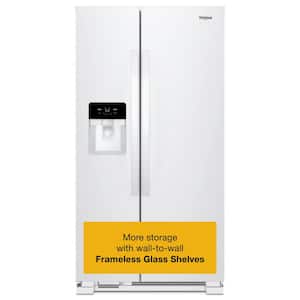 Whirlpool 25 cu. ft. Freestanding Side by Side Refrigerator in
