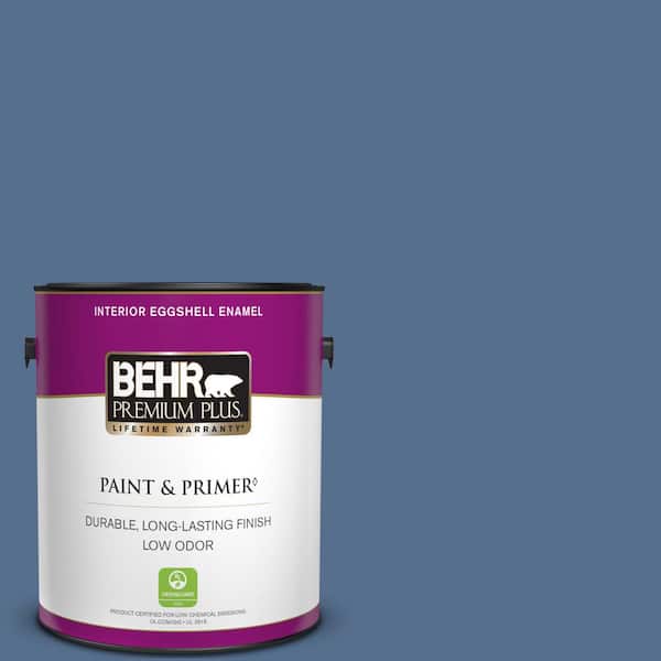 BEHR PREMIUM PLUS 1 gal. #PPF-47 Porch Song Eggshell Enamel Low Odor Interior Paint & Primer