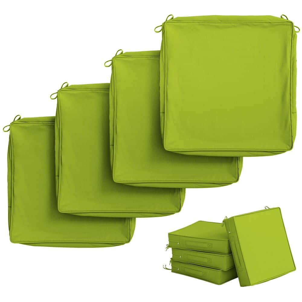 24 in. x 24 in. (4-Pack) Slipcover Repacement Outdoor Fade&Splash Resistant Couch Seat Cushion Cover Grass price history on PriceWatchPro