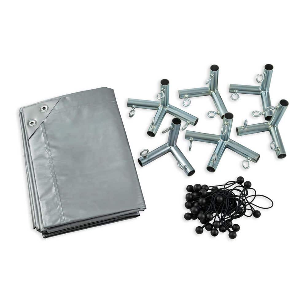 Silver Tent Canopy Kit 10 ft. x 20 ft. (9-Piece Set) price history on PriceWatchPro