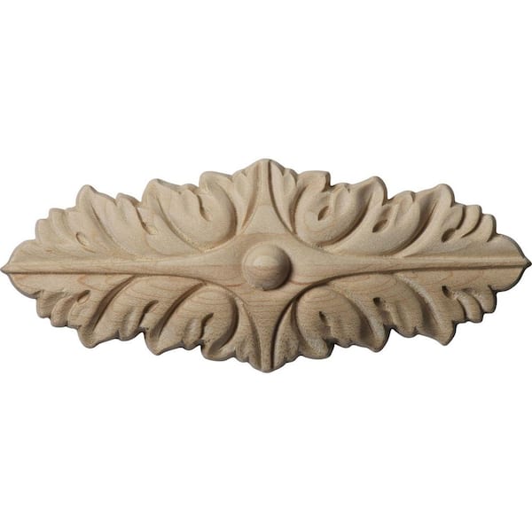 Ekena Millwork 5/8 in. x 5 in. x 2 in. Unfinished Wood Alder Small Oxford Center