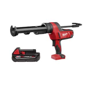 Milwaukee M18 18V Lithium Ion Cordless 10 oz. Caulk and Adhesive Gun Tool Only 2641 20 The Home Depot