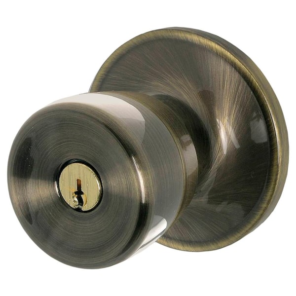 ESSENTIALS by Schlage Morrow Stainless Steel Keyed Entry Door