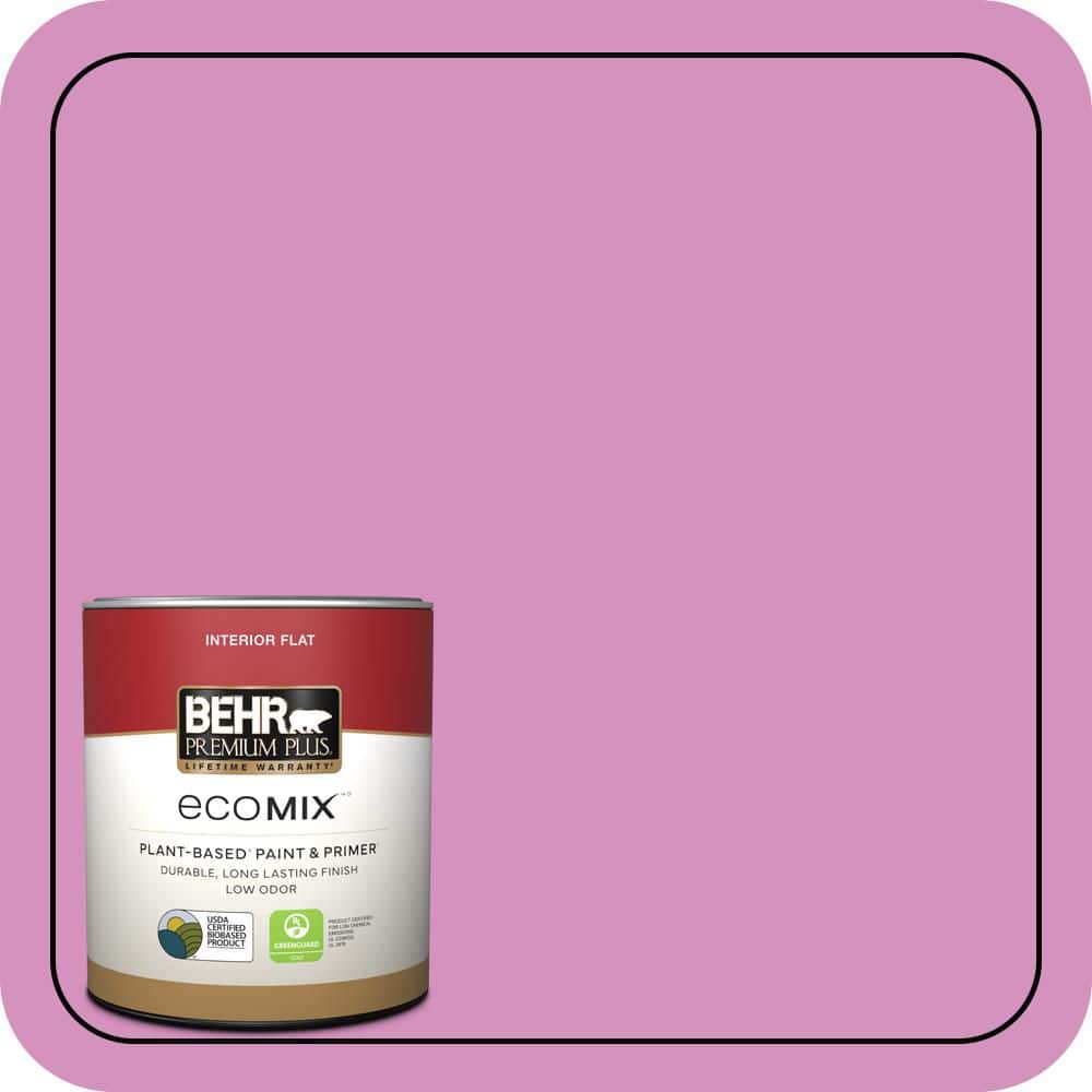 1 qt. #680B-4 Pressed Flower Flat EcoMix Plant-Based Interior Paint & Primer price history on PriceWatchPro
