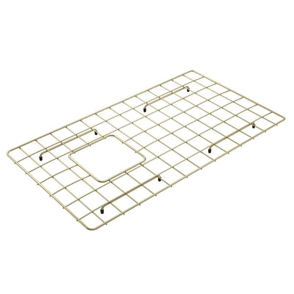 BOCCHI 14 in. Brushed Gold Bottom Grid for 18 in. Single Bowl Sink