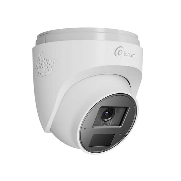 4K PoE Add-On Wired Security IP Camera Outdoor, Person Vehicle Detection, Two Way Audio, Only Works with 4K PoE NVR