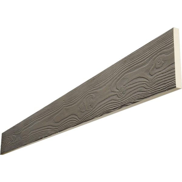 Ekena Millwork Endurathane 1 in. H x 8 in. W x 6 ft. L Sandblasted Harvest Oak Faux Wood Beam Plank