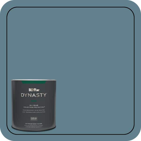 BEHR DYNASTY 1 qt. #S470-5 Blueprint Semi-Gloss Enamel Exterior Stain-Blocking Paint & Primer