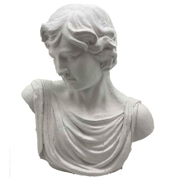 Unbranded White Polyresin Lady Bust 21 in. H
