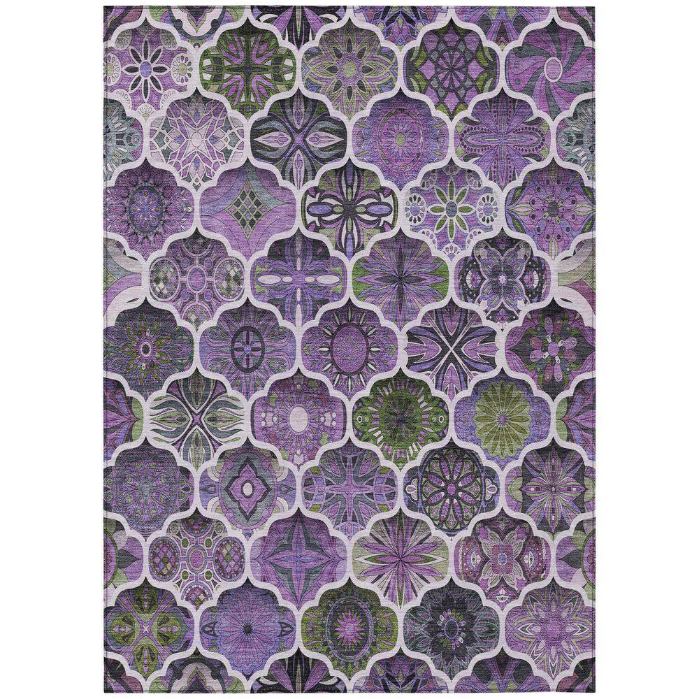 Chantille Machine Washable Indoor/Outdoor Abstract ACN2878 Plum 9 ft. x 12 ft. Area Rug price history on PriceWatchPro