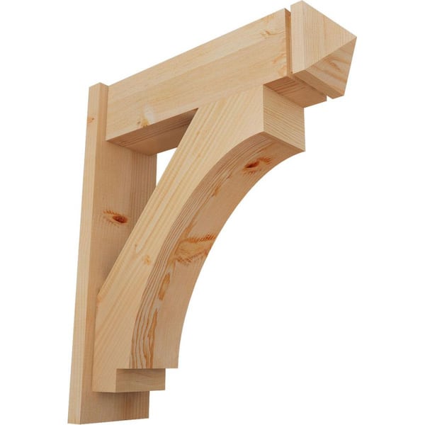 Ekena Millwork 8 in. x 30 in. x 26 in. Imperial Arts and Crafts Smooth Douglas Fir Outlooker