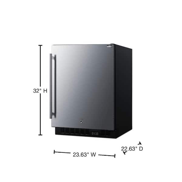 Summit - CP972SS - Two-door cycle defrost refrigerator-freezer in slim  width with stainless steel doors and black cabinet-CP972SS | Kleckner &  Sons