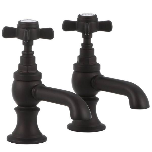 Elizabethan Classics Wiltshire Double Hole 2-Handle Mid-Arc Vessel Bathroom Faucet in Oil Rubbed Bronze