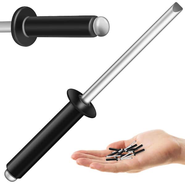 5/32 in. x 3/4 in. Aluminum Blind Pop Rivets (250-Pack) with Steel Mandrel