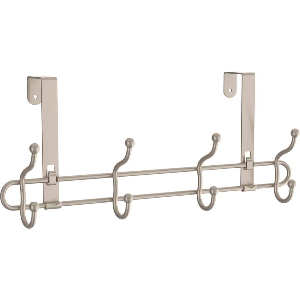 Foraineam 16-Pack Over-The-Door Hooks Fits 1-3/8 Door Vinyl Coated  Stainless Steel Door Hook Hangers