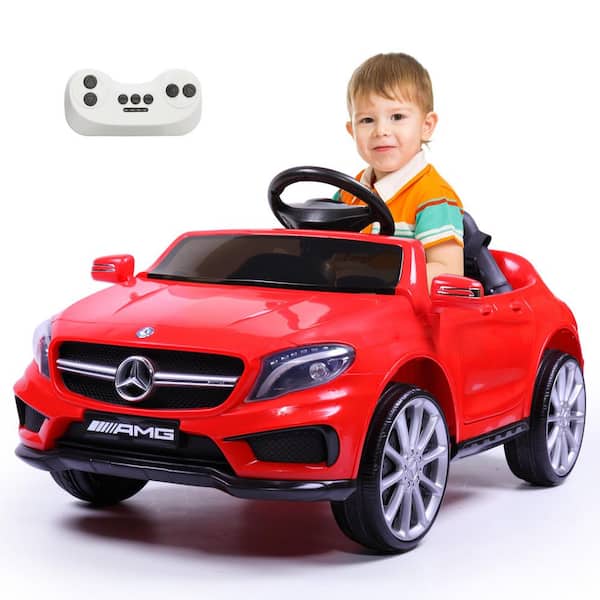 TOBBI Licensed Mercedes Benz Electric Car 6-Volt Kid Ride On Car with Remote Control, Red