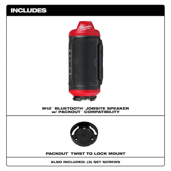 ◆Melo Milwaukee M12 12-Volt Lithium-Ion Cordless Bluetooth Jobsite