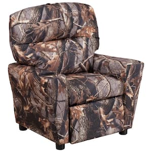 Camouflage Fabric Cup Holder Recliner