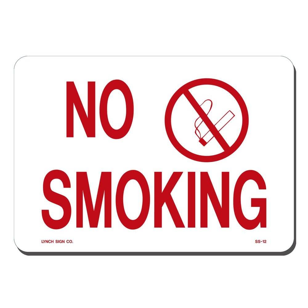 10 in. x 7 in. No Smoking with Symbol Sign Printed on More Durable, Thicker, Longer Lasting Styrene Plastic price history on PriceWatchPro