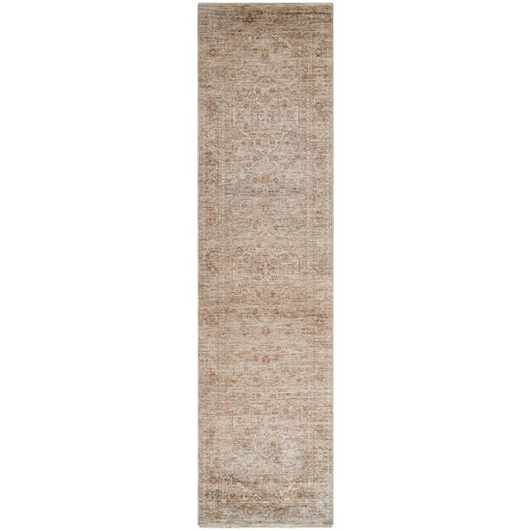Amer Rugs Albany Beige 3 ft. x 6 ft.   Oriental Runner Rug