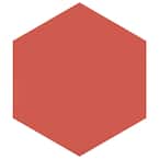 Textile Basic Hex Red 8-5/8 in. x 9-7/8 in. Porcelain Floor and Wall Tile (11.5 sq. ft./Case)